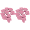 Mini Candle 18Pcs Heart Shaped Candle Mini Romantic Dinner Candlelight Decorations OrnamentsPink